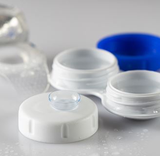 Contact lens and case